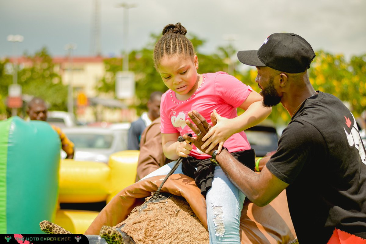kingofthebull's tweet photo. Of course, the children were not left out☺️👫. They had so muchhh fun and a few of them even rode the bull, with some help surely😂

We were all prepared for the dramatic little humans🤣
King Of The Bull is for all and everyone truly🔥✌🏽

#NASA #KOTB #kingofthebull https://t.co/7foHKgsoNC