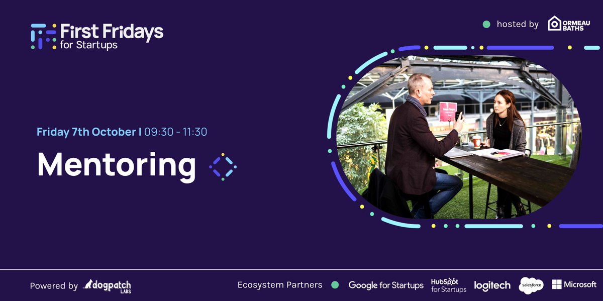 dogpatchlabs's tweet image. #FirstFridays is heading north for the 1st time to @OrmeauBaths next Fri
 
🤝🏽1:1 mentoring
📍Welcome to the NI Ecosystem
🚀Panel MC’d by @jd with @TechNation, @RAEng_Hub, @TechstartVC &amp;amp; @incisivsport
🌟 Our @ij_browne interviews Belfast&apos;s @ChrisArmstrong_

firstfridays.ie/october2022