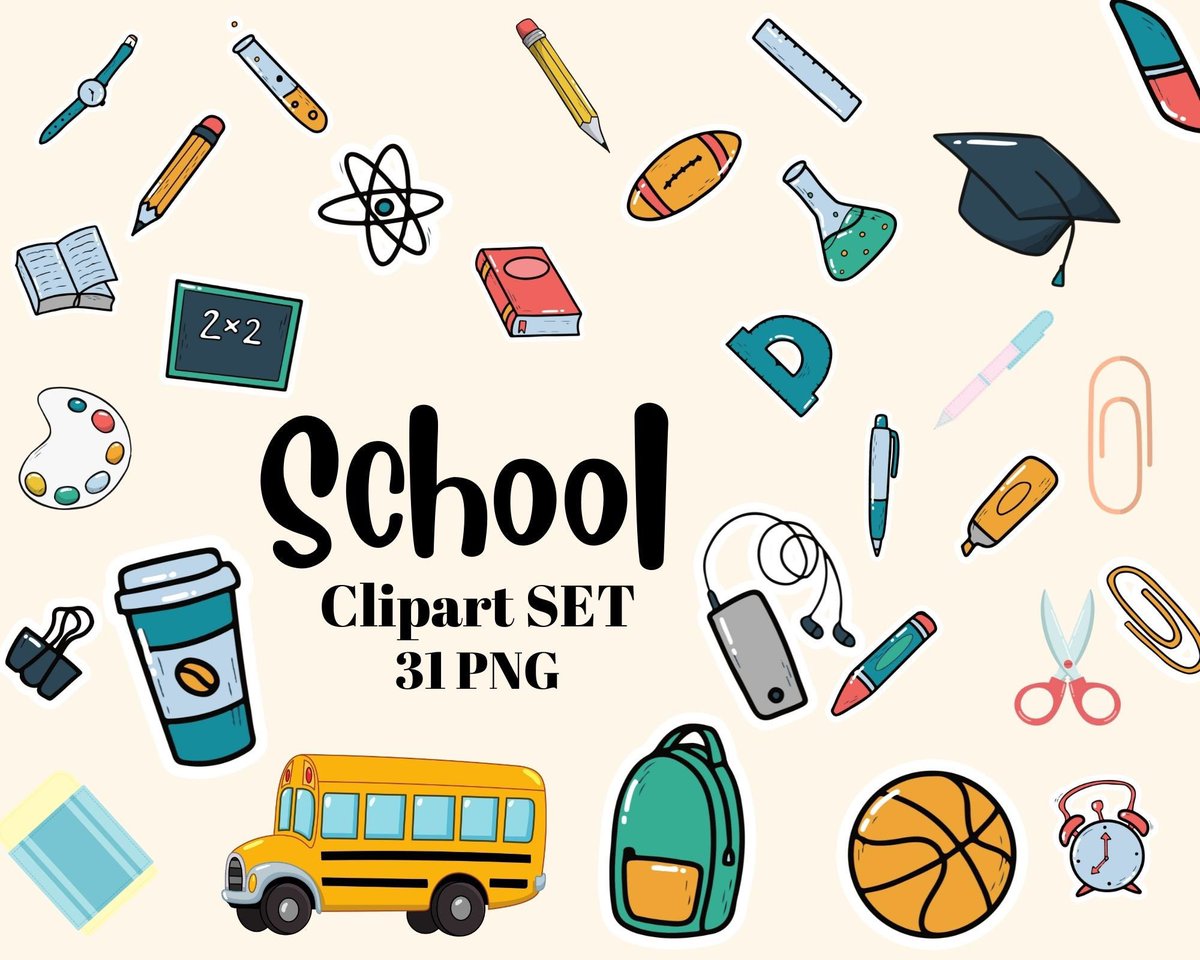 Refresh497814's tweet image. Excited to share this item from my #etsy School Clipart Bundle, Cute School Supplies Png Files Clipart Set, Back to School Sublimation Download, School Stationery Drawing #backtoschool #schoolstickers #backtoschoolpng #educationalpng #schoolclipartset etsy.me/3r8XKJJ