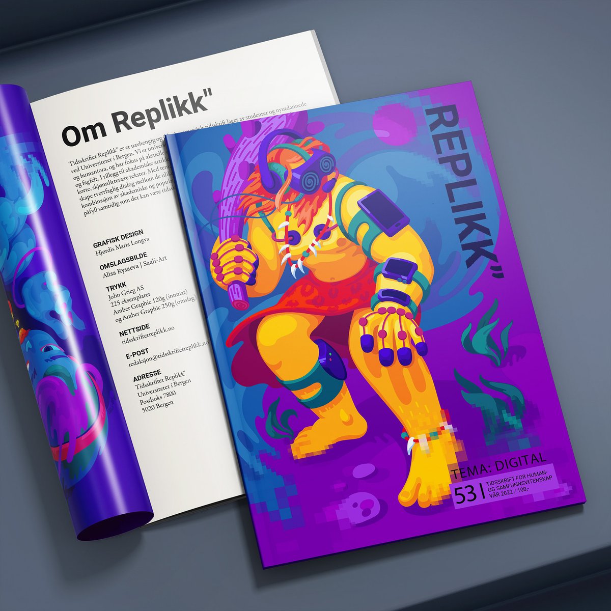 TidsREPLIKK's tweet image. Hei! 😀 Her kan dere se Alisa Rysaeva / @SaaliArt  sitt nye omslagsbilde for @TidsREPLIKK. Følg link for å se hvordan hun laget det. saali-art.com/replikk-cover