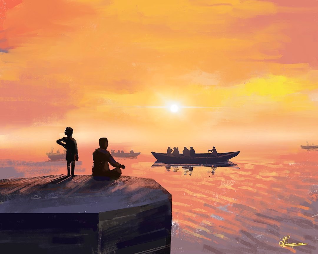 Peaceful morning vibes from India
#sunrise #nftartist #digitalart