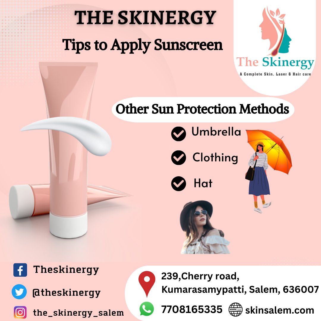 theskinergy's tweet image. Tips to Apply Sunscreen 

#skinergy #dermatologist#cosmetology #sunscreen #faceproblems #salem #TREATMENT #spf #skincare #naturalbeauty#facial #organic #seram #hair #solutions#naturalskincare #HealthCare#beautytips #beauty#beautycare #sunshine #facial