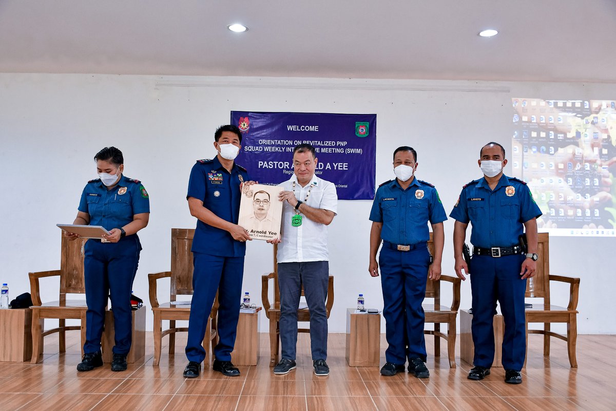 negorppopro7's tweet photo. On September 27, 2022, at 9:00 AM, Negros Oriental Police Provincial Office led by PCOL JONATHAN D PINEDA, OIC conducted Orientation On Revitalized PNP Squad Weekly Interactive Meeting (SWIM) with Pastor Arnold A Yee, Region 7, Coordinator as the Guest of Honor and Speaker https://t.co/2VS00Cnn28
