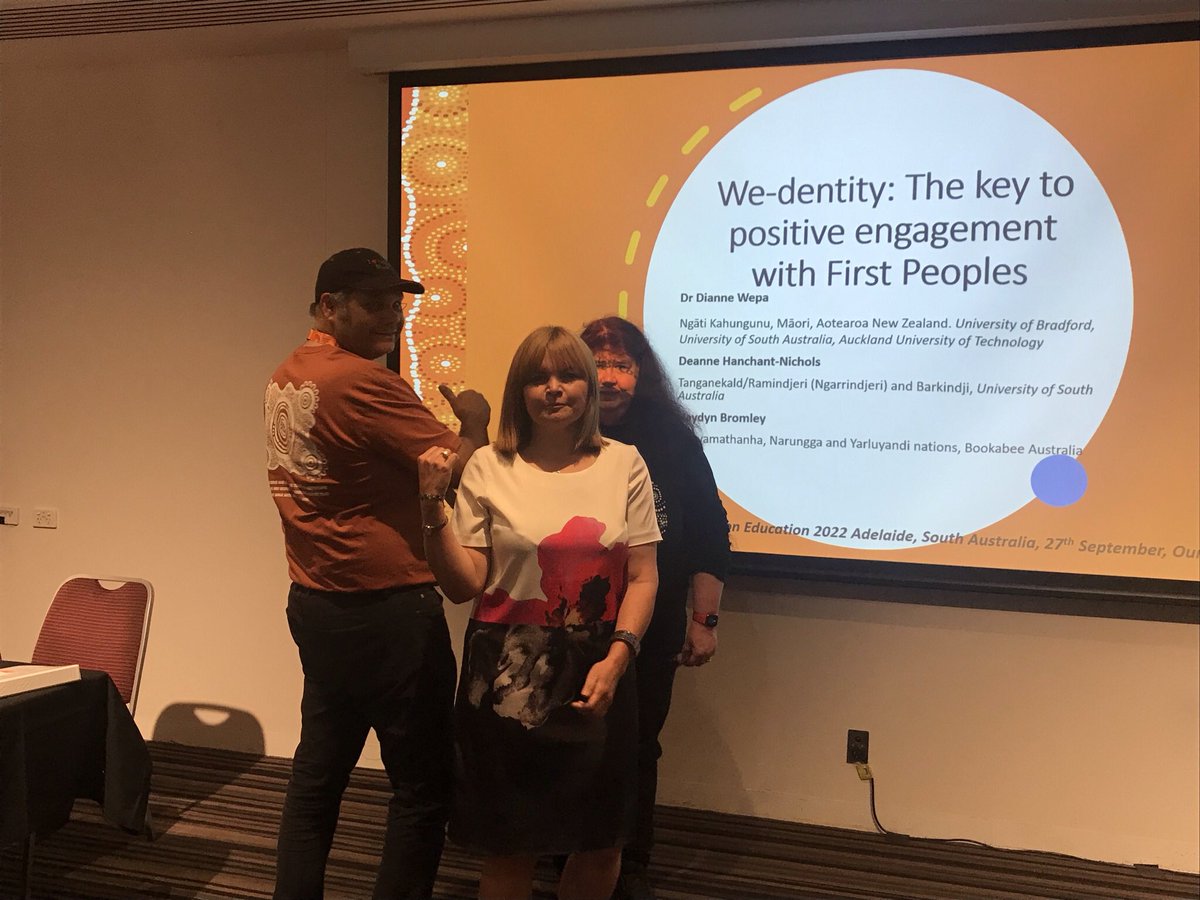 #WIPCE2022 so much fun with Haydyn Bromley @BookabeeYura and Deanne Hanchant-Nichols @UniversitySA on #wedentity for #firstpeoples #Aboriginal people #Maori @MHResearchUniSA @UniofBradford @UoB_Nursing @uduakarchibong1