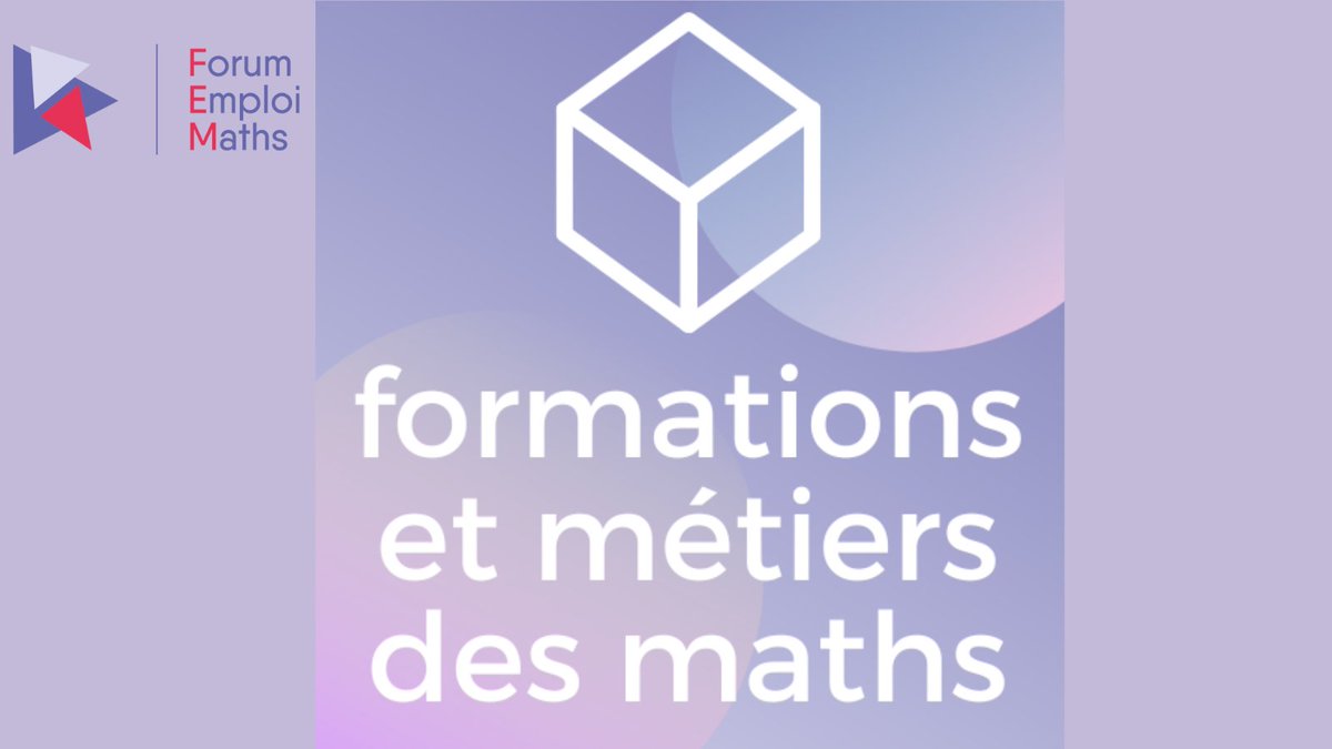 ForumEmploiMath's tweet image. Quelle #formation en math ? Quels #métiers après des études de #maths? Venez poser toutes vos questions au FEM sur le stand &quot;formations et métiers des maths&quot; !
Inscrivez-vous et participez au FEM le 11 octobre : 
👉2022.forum-emploi-maths.com/public/pages/i…
@SocMathFr @TwittFMJH @StatFr @SMAI_media