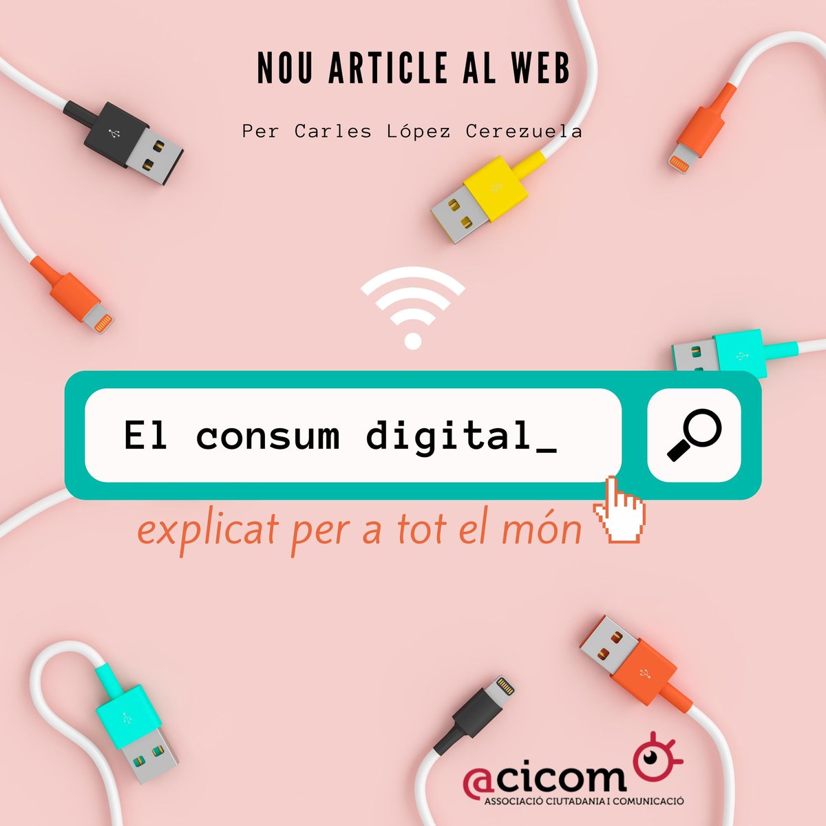 acicom_'s tweet photo. 📲 Els nostres drets davant la publicitat a Internet, l’ús de les dades personals…
📌 @acicom_ obri un punt d’assessorament virtual per a resoldre tots els dubtes sobre #ConsumDigital.
De 9 a 19 h al 📞 644 395 365 i a 📩 consum@acicom.org.
Més info 👉 https://t.co/1ngJhAN50P https://t.co/myBgkpmV4j