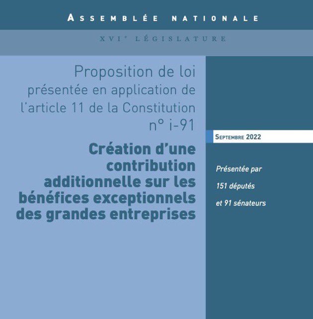mickaelvallet's tweet photo. Les bénéfices issus d'effets d'aubaine doivent être utilement réinvestis ou redistribués. 
Réflexe démocratique de base. 
C'est l'objet de cette proposition de loi et de la demande de référendum d'initiative partagée que je soutiens. #RIPSuperProfits 

https://t.co/5yk13smgyn https://t.co/L6IiT3ib5Z