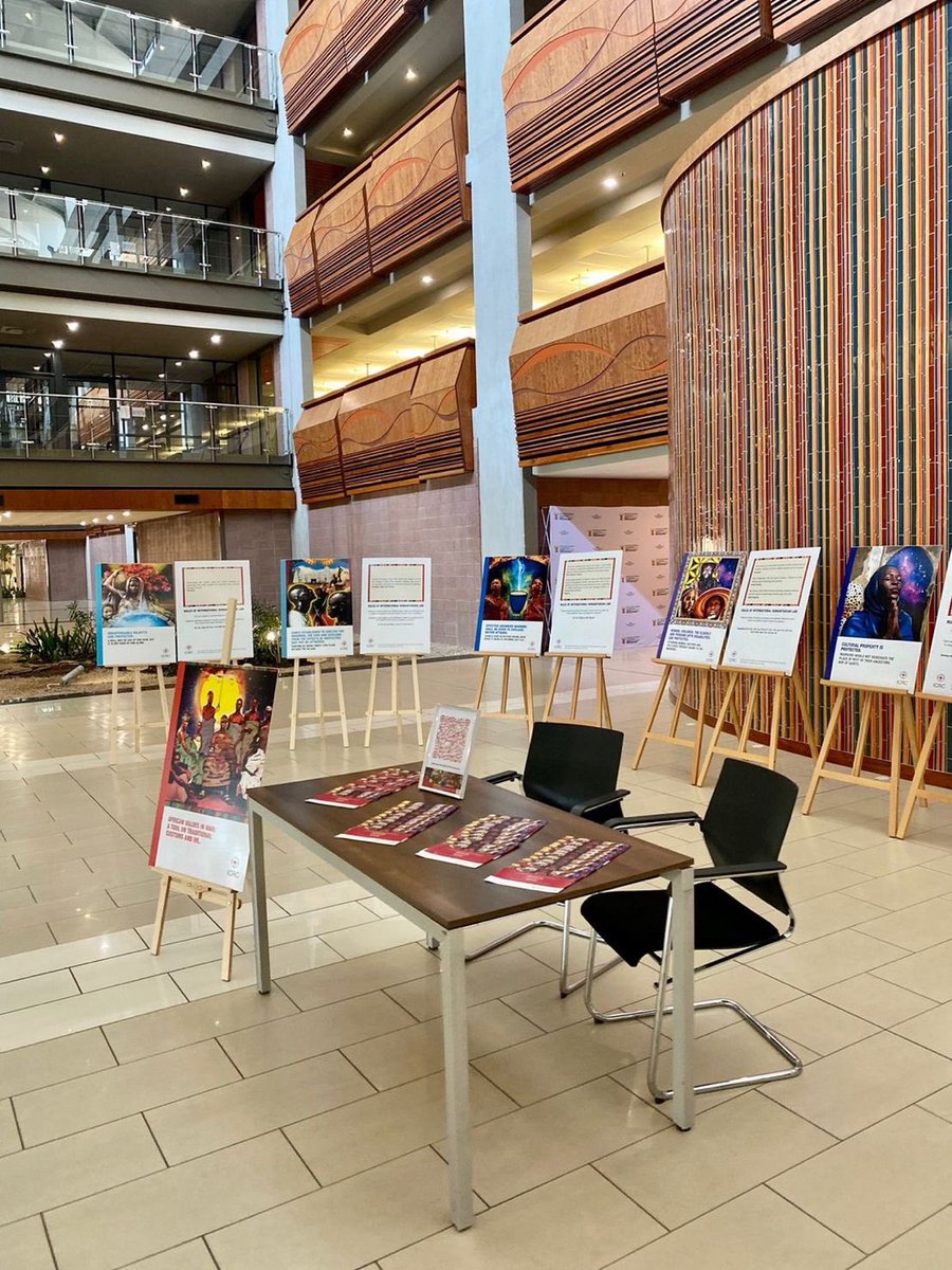 JulesAmoti's tweet photo. This week the @ICRC and @DIRCO_ZA are celebrating Heritage month by exhibiting the #AfricanCustoms Tool - a project on African Traditions and Preservation of Humanity during war.
To find out more about the #AfricanCustoms Tool visit:
https://t.co/BAm7RUID2L https://t.co/ef4QlG9h8W