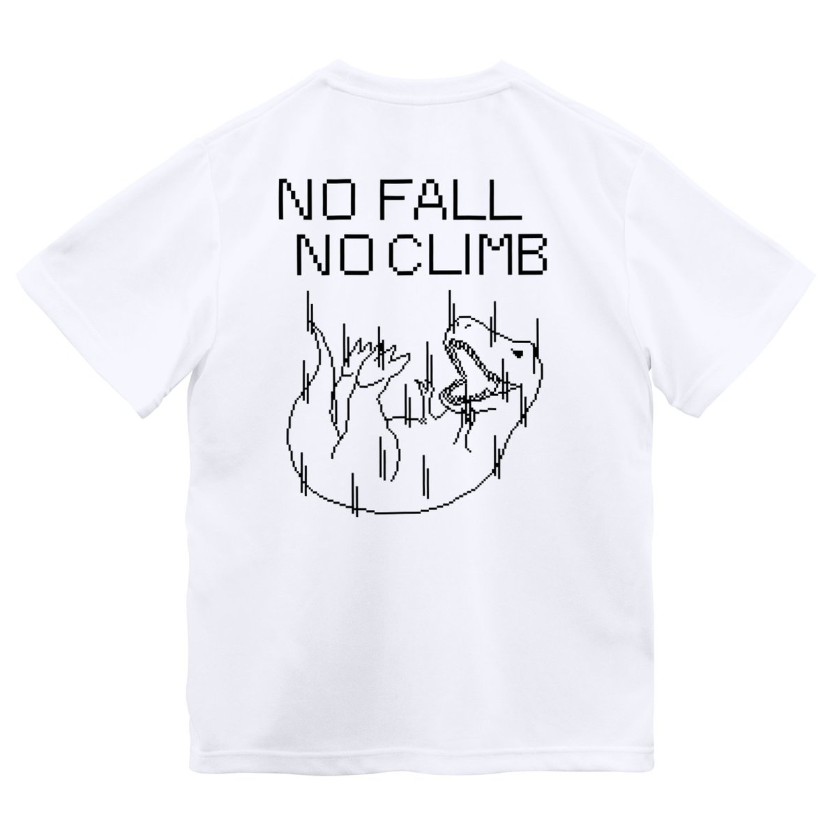 _Zero_plus_'s tweet image. ティラノサウルスを描いたクライマーに捧ぐ一枚！！

ドット絵verを作成してみました

#Tシャツ
#恐竜
#クライミング
#ボルダリング
#クライマー

suzuri.jp/Zeroplus/12267…