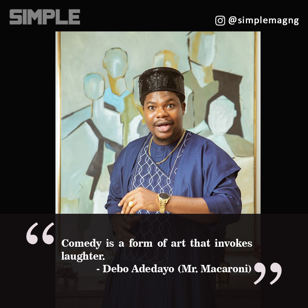 simplemag_ng's tweet photo. On his perspective about comedy - @mrmacaroni
Full interview here;
https://t.co/TehiLZleb1
#Ayrastarr #Grammy #SimpleMagazine https://t.co/aVlzLrJp3u