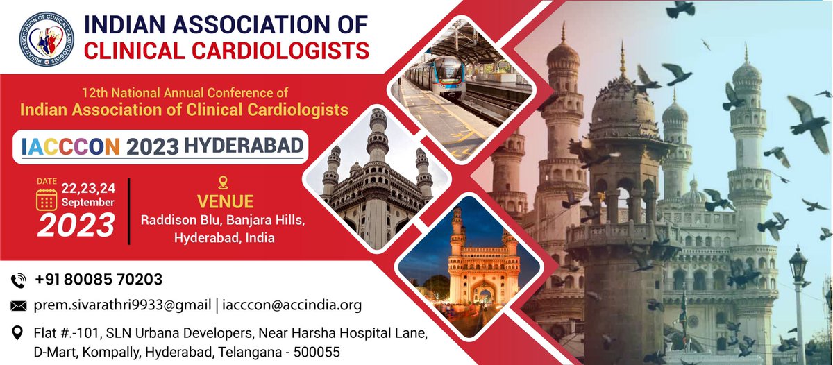 #IACCCON2023HYDERABAD #Cardiology #Conference #India #Hyderabad #IACC