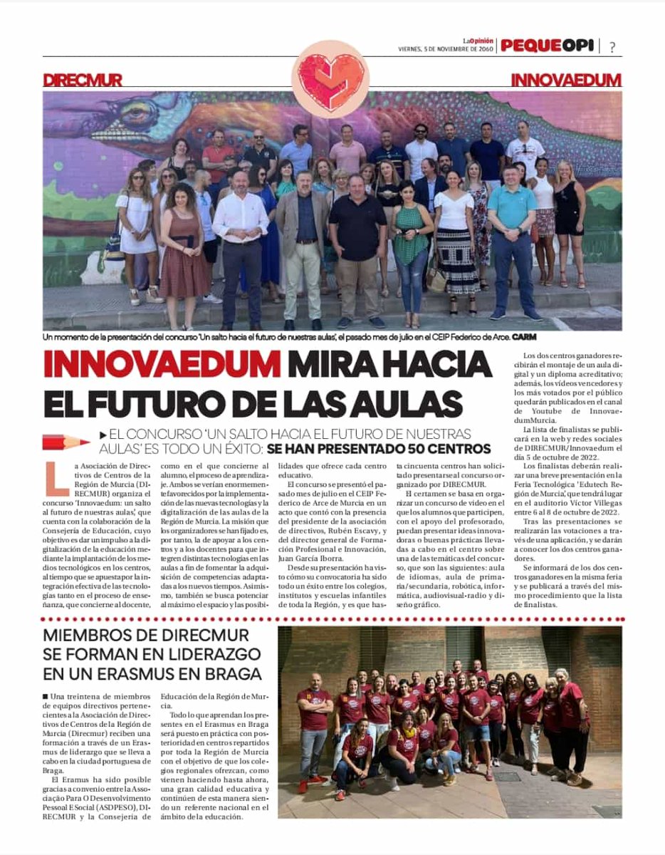 innovaedum's tweet photo. Seguimos formándonos en Braga. Con todos los cambios sociales y tecnológicos que se están dando tenemos que estar preparados para una oferta educativa atractiva adaptada a las inquietudes de nuestros alumnos y alumnas.
https://t.co/WbBXliWekd
@Educarm @iborra_g @sepiegob https://t.co/QGbwNyfXdT