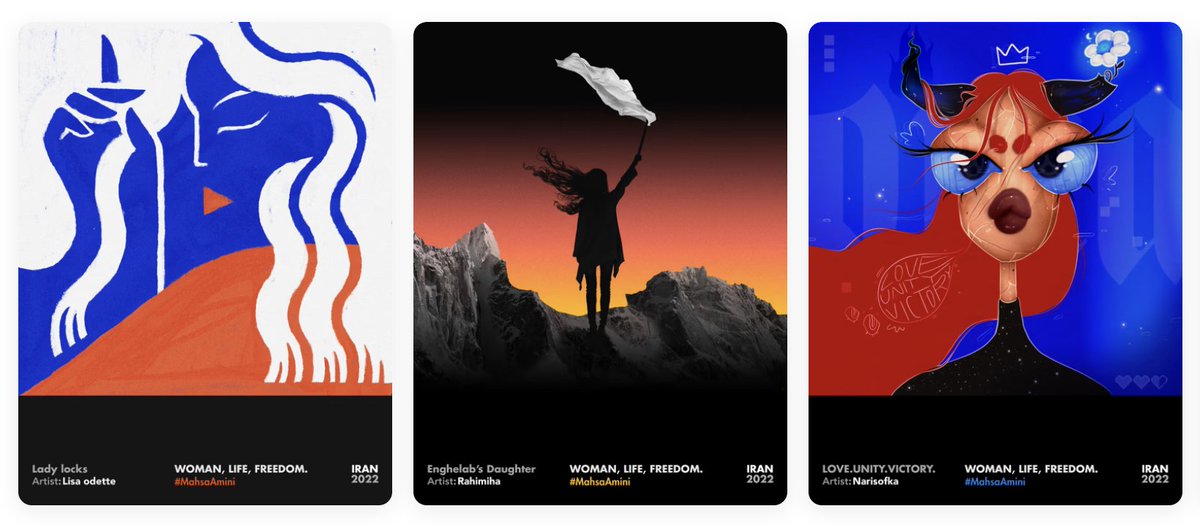 aWAY Gallery #MahsaAmini tweet media