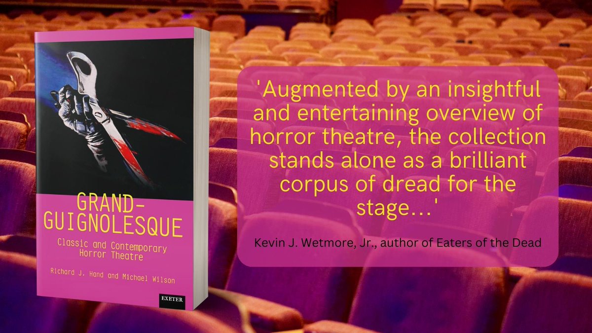 University of Exeter Press (@uexeterpress) on Twitter photo Grand-Guignolesque by <a href="/RichardJHand/">Richard J Hand</a> and @profmikew is NOW AVAILABLE!
🎭 Order your copy at loom.ly/UHPdkrU
#horrortheatre #performance #populartheatre #frenchtheatre #grandguignol Grand-Guignolesque by <a href="/RichardJHand/">Richard J Hand</a> and @profmikew is NOW AVAILABLE!
🎭 Order your copy at loom.ly/UHPdkrU
#horrortheatre #performance #populartheatre #frenchtheatre #grandguignol