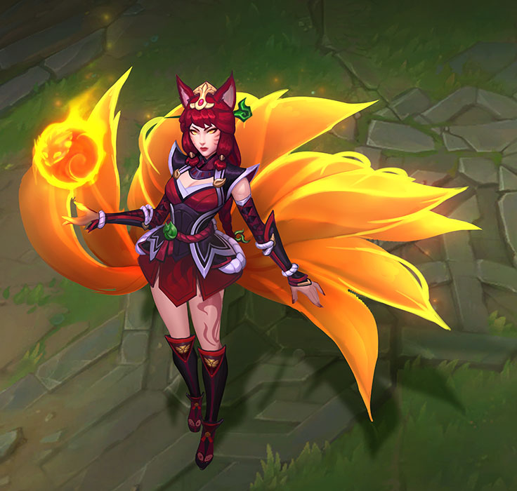 Jumaralo Hex on Twitter: "Foxfire Ahri ASU Concept Art"