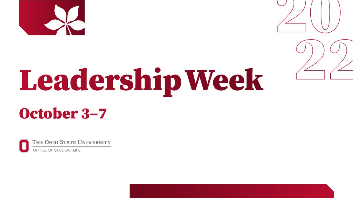 Develop your leadership skills with OSU Leadership Week programming taking place October 3-7! AND there will be giveaways 🤩 Learn more here: go.osu.edu/LeadershipWeek