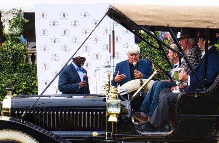 Can't wait to see car celebs Donald Osborne @osbornedonald and Jay Leno <a href="/jaylenosgarage/">JR Restorations</a> again at the Audrain Newport Concours &amp; Motor Week @audrainconcours this week! We shot this photo last year when they were handing out the awards, and they're not to … instagr.am/p/CjA0L5xpOtY/