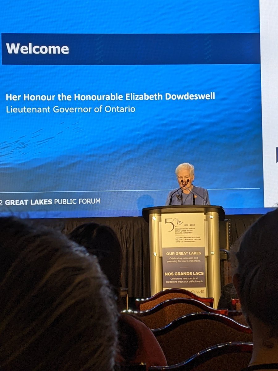 GLSLcities's tweet photo. Wonderful welcome by @LGLizDowdeswell to the #GLPF where she shared some of her key reflections on #GreatLakes protection: collaboration, interdependence and the importance of working w/ local gov't and civil society, as well as genuine Indigenous engagement. https://t.co/OIjqZfjyII
