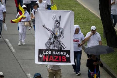 mangozurda's tweet photo. Hasta las conocidas ÁGUILAS NEGRAS marcharon, marcho la GENTE DE BIEN y no podía faltar los más CREYENTES DE DIOS y los anti MEDICOS CUBANOS,
Repito es Colombia no Venezuela…

Gracias a los compa de los medios alternativos por las gráficas 📸 https://t.co/sN2os41EXh