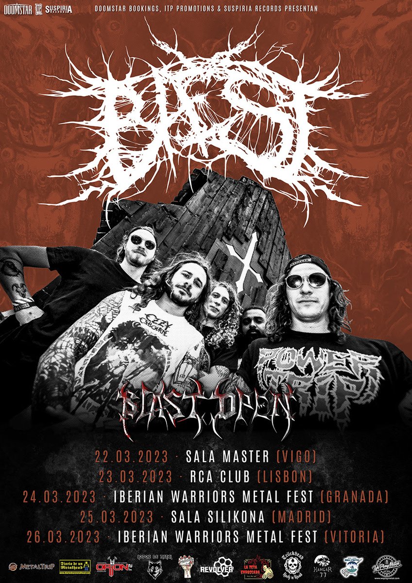 BAEST girará por España en marzo de 2023

bit.ly/3UDjUl7

<a href="/baestband/">BAEST</a> <a href="/centurymediaeu/">Century Media Records</a> #deathmetal #endirecto #conciertos #giras