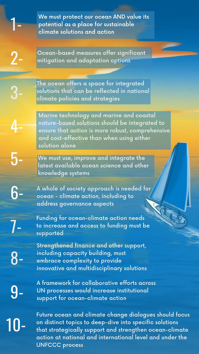@#COP26 governments anchored strengthened #OceanClimateActon under the UNFCCC multilateral process.
10 key messages coming out of the first annual UNFCCC Ocean-Climate held in June. unfccc.int/news/blueing-t…
Check out the video overview here lnkd.in/ehPt3bGG