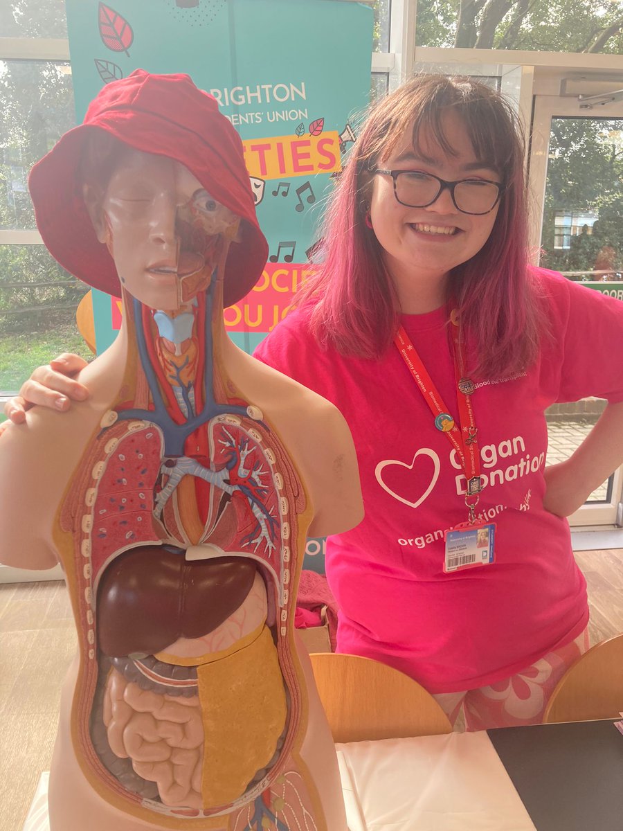 estellabr0wn's tweet photo. Happy organ donation week! Had so much fun this morning at Eastbourne freshers fair, excited for Brighton on Thursday! #letstalkaboutit #donorresearch https://t.co/isIuNwzQty