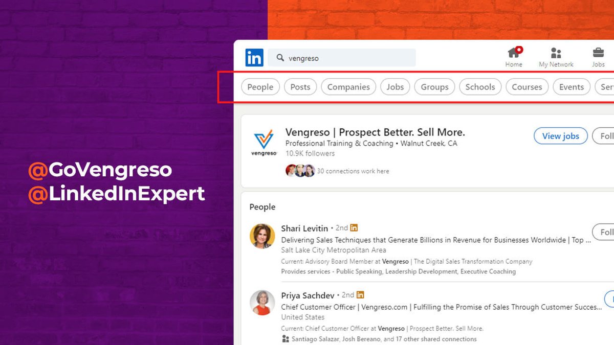 GoVengreso's tweet photo. Looking for Prospects on #Linkedin? 👀
Our own CVO @LinkedInExpert has the formula to find your ideal buyers.
#SellingWithLinkedIn #Sales.
Read more by clicking below ⤵️
https://t.co/31daCAcs1B https://t.co/ZMpGAulkMX