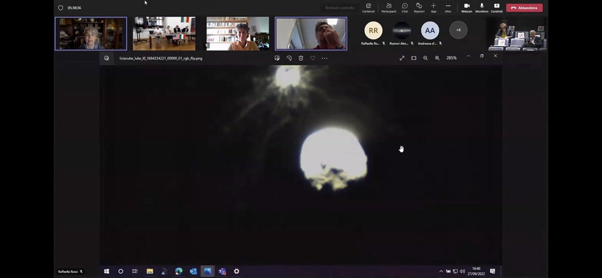 #LICIAcube images from #DARTmission impact!!!