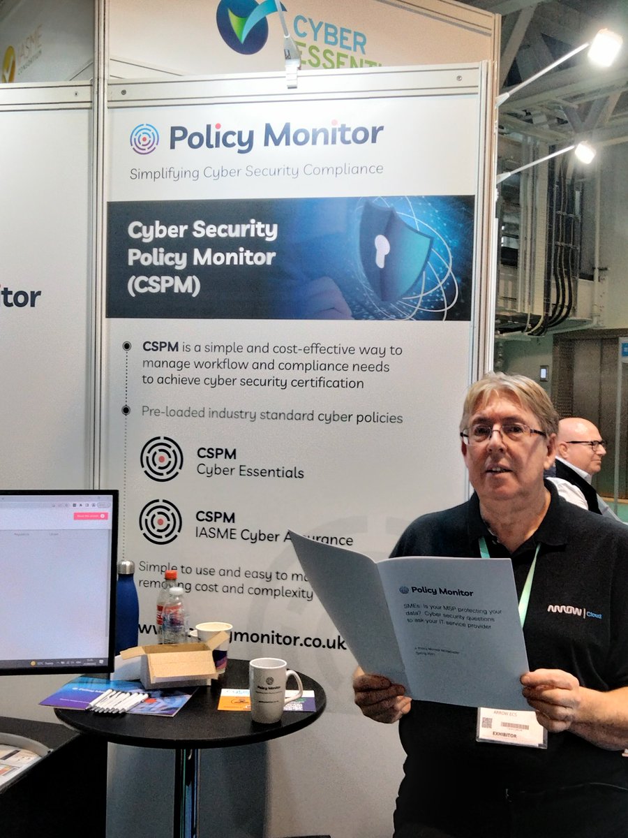 #Arrow supporting #IBM business partner Policy Monitor at the #ICE2022 International Security Expo at Olympia; fascinating event - everyone needs to be serious about #Security