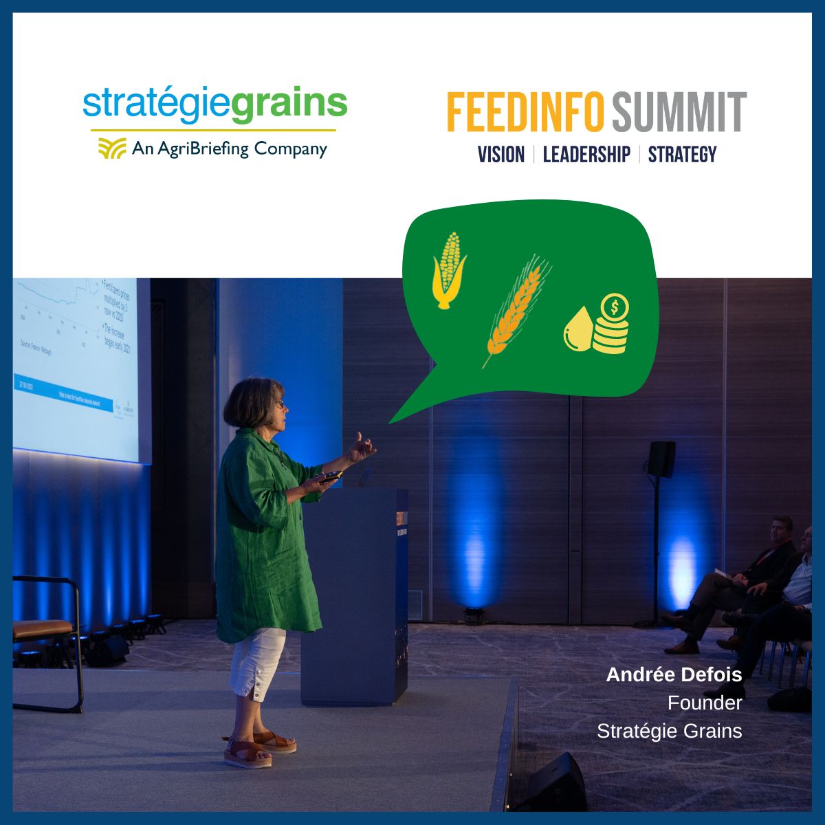 Today in the <a href="/FeedinfoNews/">Feedinfo</a> Summit - Why have grain and oilseed prices climbed so high?

Sharing her expertise in agricultural commodities forecasting, Andrée Defois gave insight into what stressors we are seeing in feed raw materials markets. 

It was inspiring, well done Andrée.