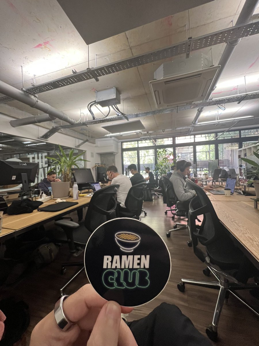 Jack Oliver (@jack_oliver4) on Twitter photo Productive first <a href="/RamenClubHQ/">Ramen Club 🍜 (ramenclub.so)</a> weekday co-working.
There is such power in working / chatting with other founders. Productive first <a href="/RamenClubHQ/">Ramen Club 🍜 (ramenclub.so)</a> weekday co-working.
There is such power in working / chatting with other founders.