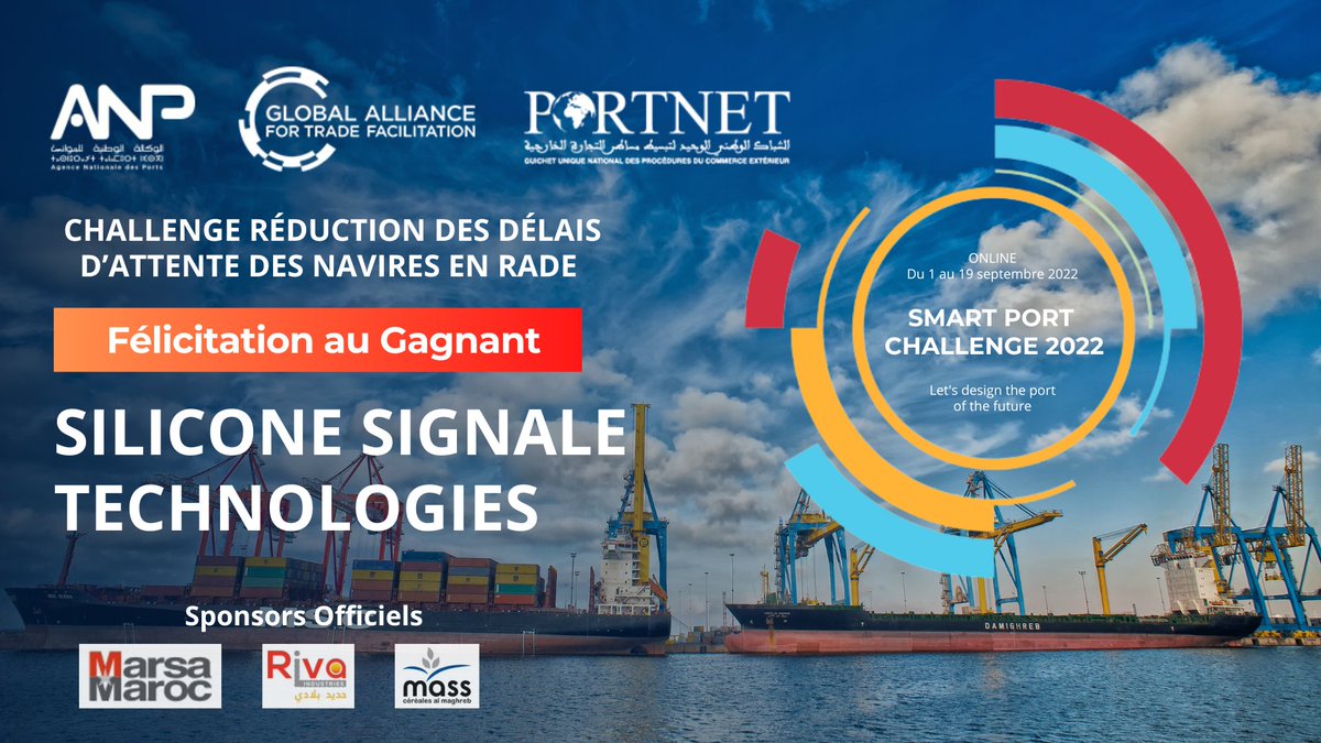 AnpMaroc's tweet photo. Félicitation au Gagnant du Challenge : Réduction des délais d’attente des navires en rade. https://t.co/itpJadCr4v