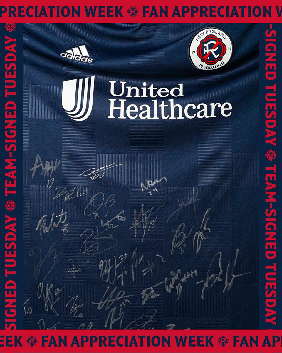 ✍️ Team-Signed Tuesday ✍️ RT to win this #NERevs kit signed by the whole squad! *must be following team account*