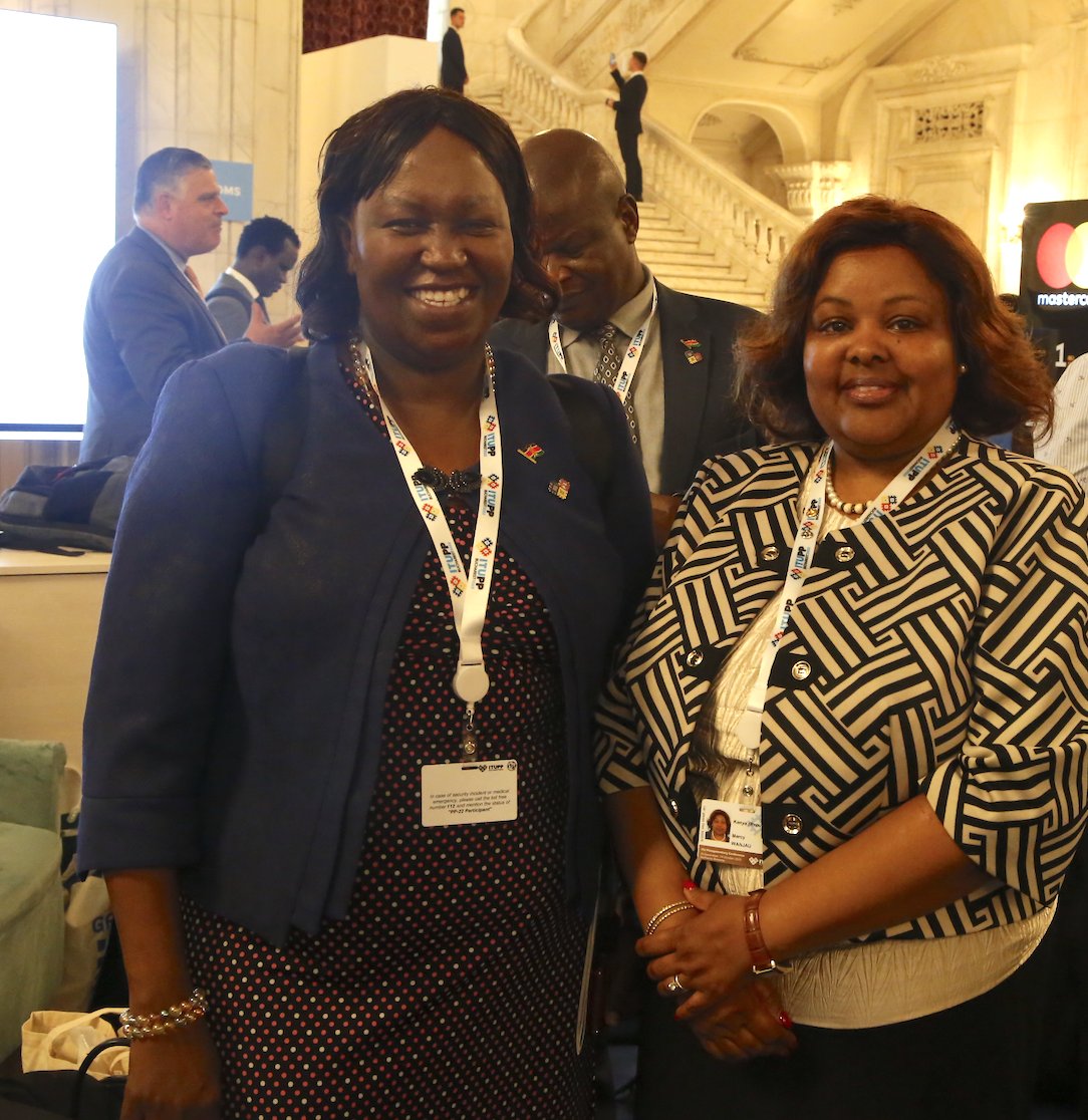 CA_Kenya's tweet photo. Day 2 of the @ITU Plenipotentiary Conference in Bucharest Romania. Team Kenya received the news of the new cabinet named by H. E President @WilliamsRuto where @WanjauMercy was named as secretary to the cabinet. https://t.co/7hXyi4ABdS
