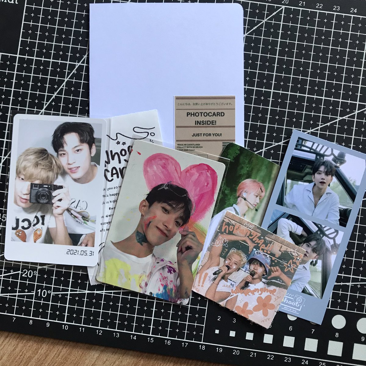 ksykart's tweet photo. ⌗ happy mail . . . 🐯
     ╰  #beplopmails ༄

       « from @wonhoshie_cart » 
          ╰  #wonhoshie_proofs ༄

— hola !! tysm for the smooth transactions &amp; safe packaging !!  horanghae ◡̈ https://t.co/5xKuWmqxkP