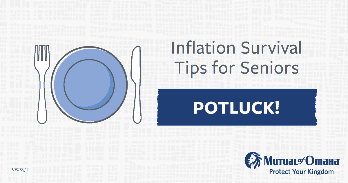 mutualofomaha's tweet photo. Instead of going out with family and friends to expensive restaurants, host potluck dinners where everyone brings a dish. It will save a lot of money, and the real point is to get together with family and friends. #inflationtips #mutualofomaha https://t.co/3FhZKB76Hh