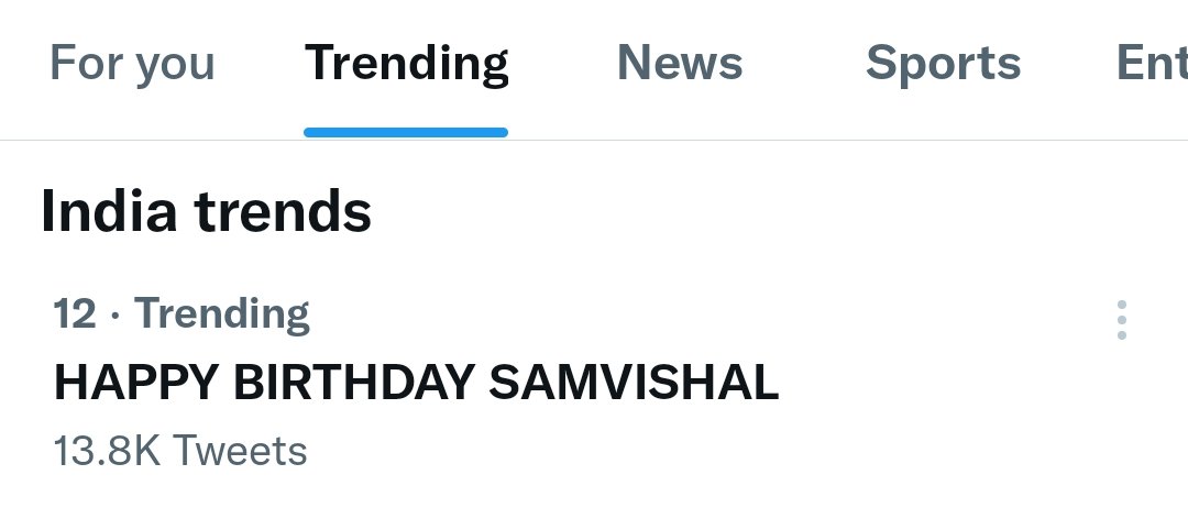 Samyamuna's tweet photo. Our rockstar is trending ❤️

HAPPY BIRTHDAY SAMVISHAL https://t.co/EHzImiYAxb