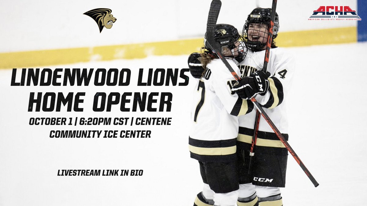 luwhky_acha's tweet photo. The countdown is on until the first puck drop of the season! This season we will be using youtube to stream our games. You can subscribe to the channel in our bio🦁 https://t.co/AD4EhnmxHj