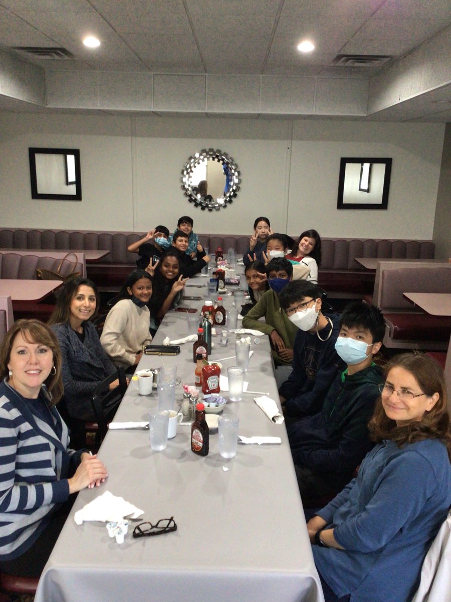 mk_witt's tweet photo. Our waiter was also multilingual! She practiced her emergent Korean with several students. #LearningIsEverywhere #MultilingualSuperPower https://t.co/lrHYnAyVNF