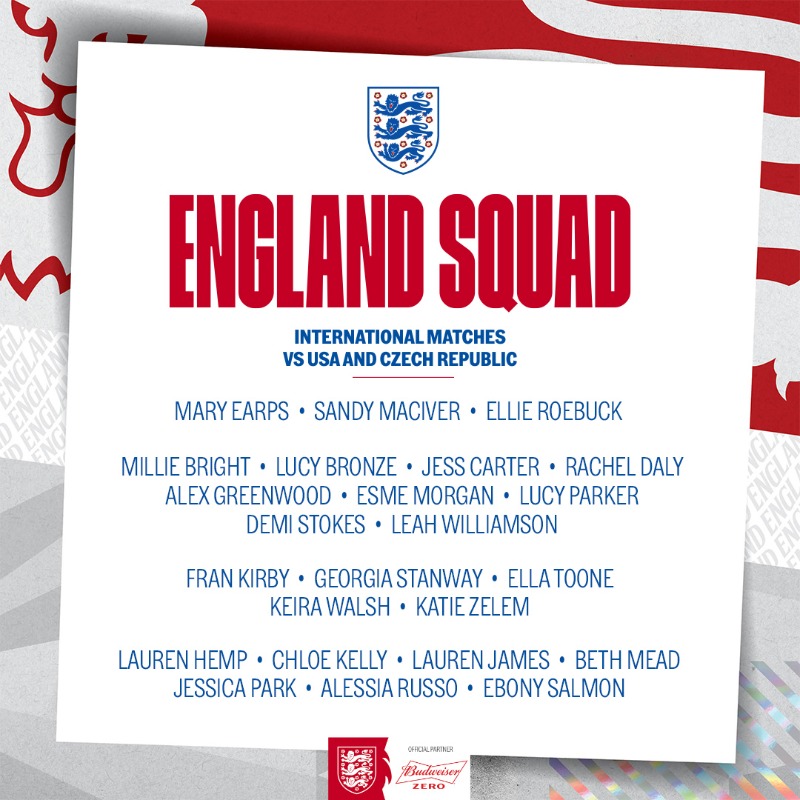 Lionesses's tweet photo. 💫 🏴󠁧󠁢󠁥󠁮󠁧󠁿  IT'S HERE.

Your #Lionesses squad for October!