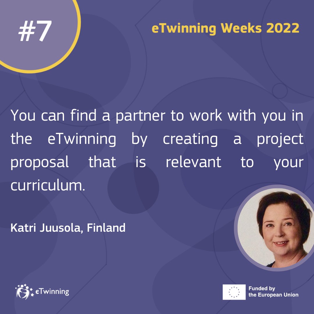 Today is…

➡️ #sundayfunday
➡️ The second day in October 
➡️ another perfect day to receive another #etwip on how to improve your eTwinning project 

#eTw4Future