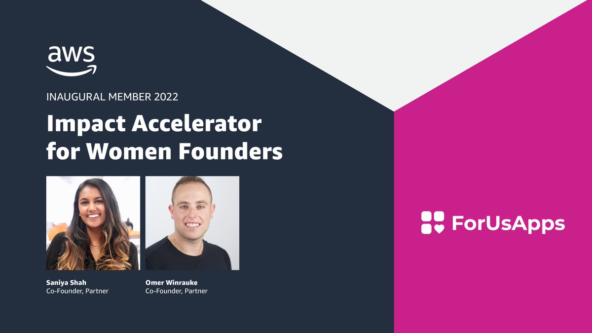 AWSstartups's tweet image. #ForUsApps gives content creators AI-powered tools to support startups and side-hustles. Founders @Saniya_Shah_ &amp;amp; @owinrauke seek to ease the process of scaling social media presence for creators and businesses. #AWSImpactAccelerator

Learn more: go.aws/3LJG2WR