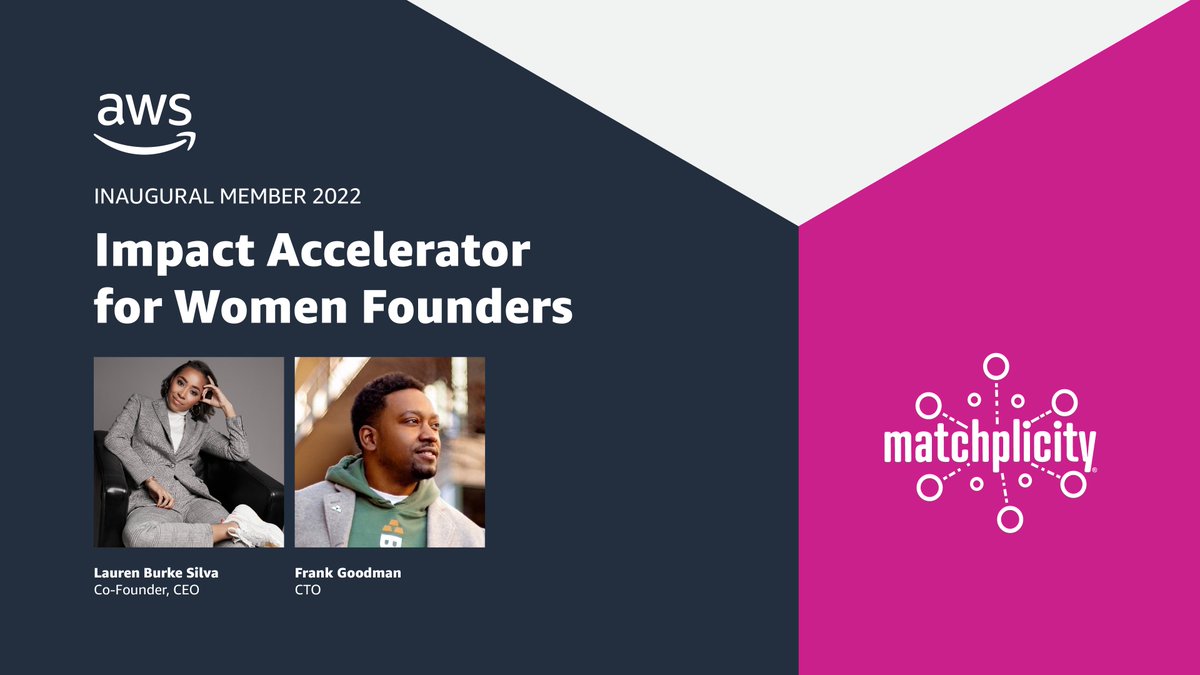 AWSstartups's tweet image. .@Matchplicity was founded by Lauren Burke Silva, Jovan Silva, Lori Burke, and Zita Steglich-Ross to connect the most qualified candidates directly to hiring companies through an AI-powered matchmaking platform. #AWSImpactAccelerator

Learn more: go.aws/3LJG2WR