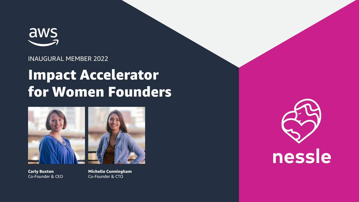 AWSstartups's tweet image. Nessle helps new &amp;amp; expectant parents connect w/perinatal experts nationwide. Founded by Carly Buxton &amp;amp; Michelle Cunningham, parents can use this highly-filterable, responsive platform to find and pay for expert support. #AWSImpactAccelerator

Learn more: go.aws/3LJG2WR