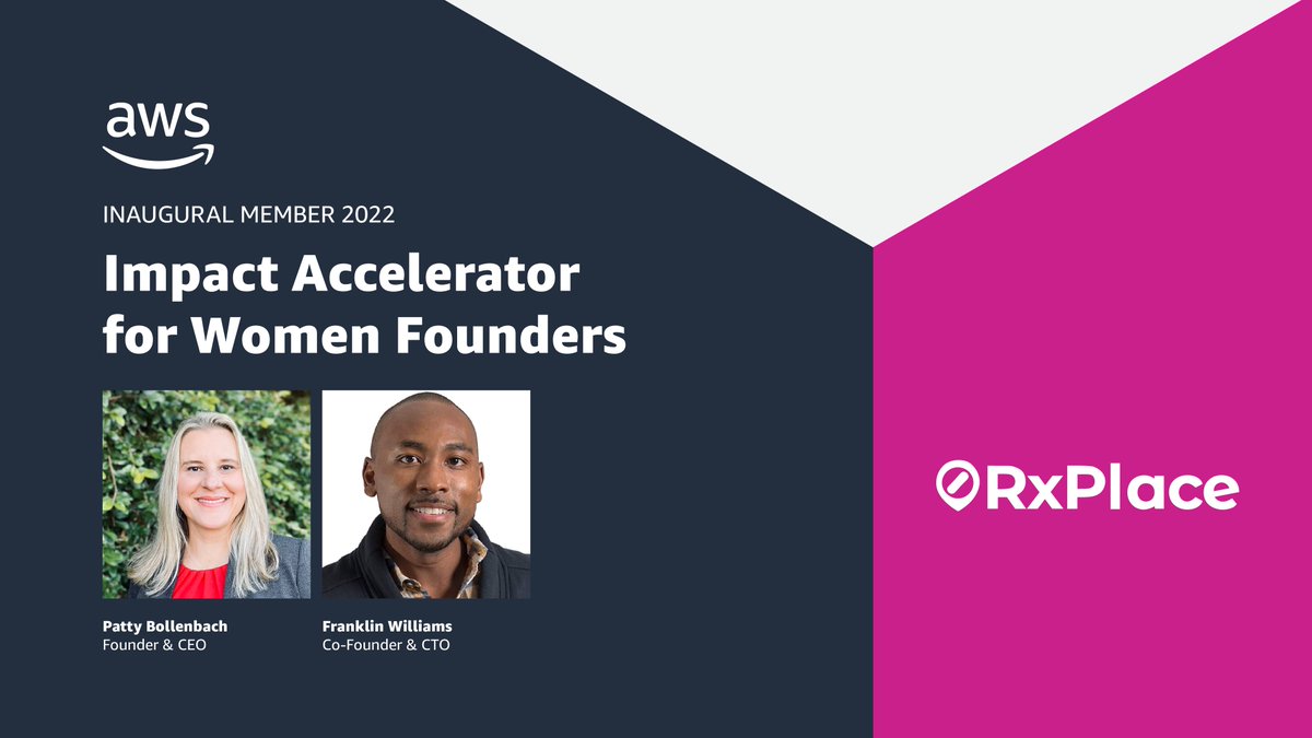 AWSstartups's tweet image. #RxPlace digitizes the process of medication procurement, while bringing efficiency to prescription fulfillment. Founded by Patty Bollenbach &amp;amp; Frankline Williams, to deliver a frictionless purchasing experience for pharmacists. #AWSImpactAccelerator

go.aws/3LJG2WR
