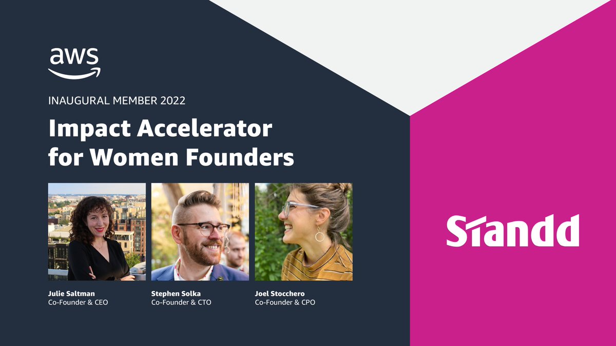 AWSstartups's tweet image. .@Standd_io is a SaaS platform founded by Julie Saltman, Stephen Solka, and Joel Stocchero, to give lawyers visibility over their firm’s information. @Standd_io integrates files with data storage to enable quicker decision-making. #AWSImpactAccelerator

go.aws/3LJG2WR