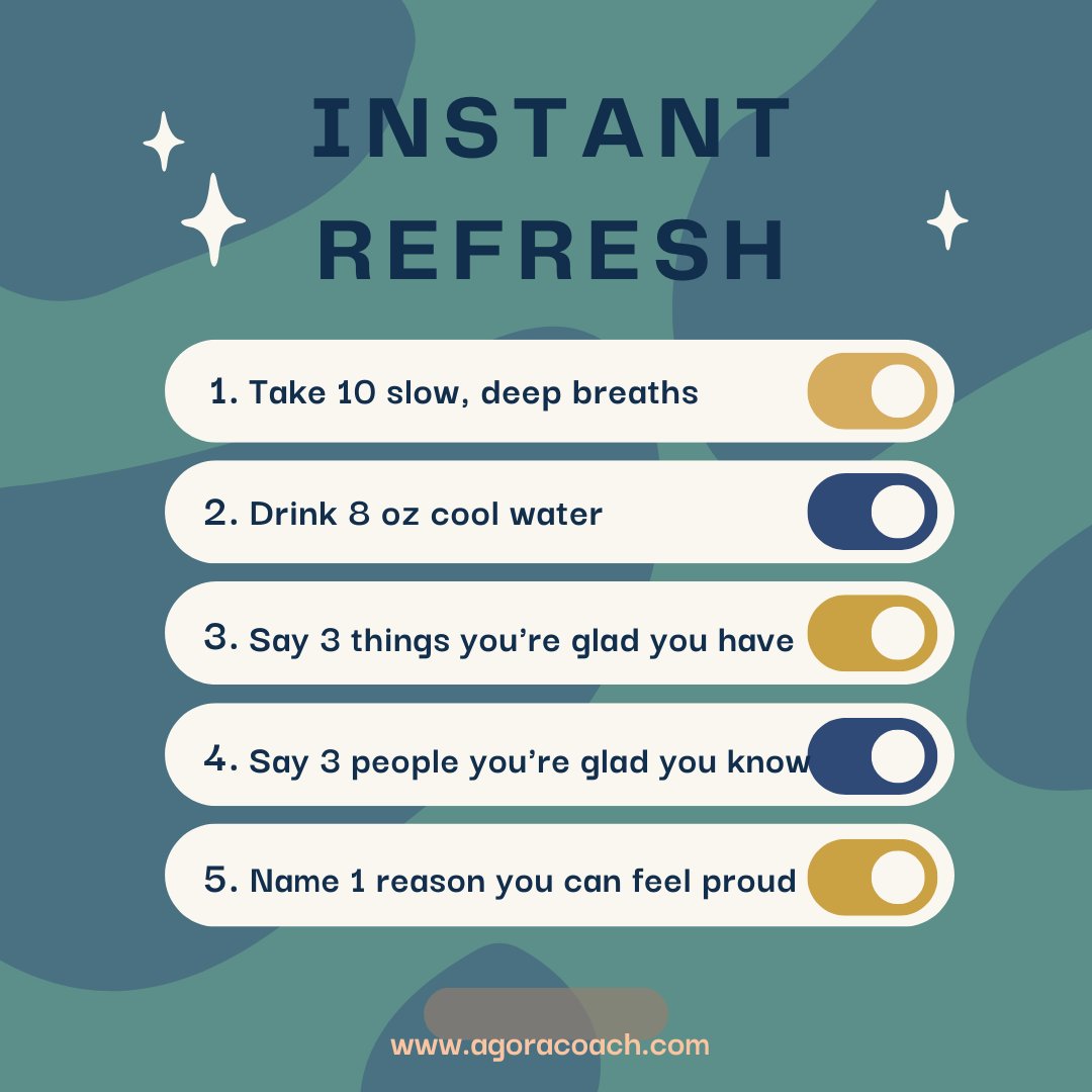 ValeyneGrotrian's tweet photo. Got a packed day? Packed week? Packed life? 

Take 5 minutes for an instant refresh! 

#worklifebalance #mentalhealth #burnout https://t.co/3IDDAp1sZJ