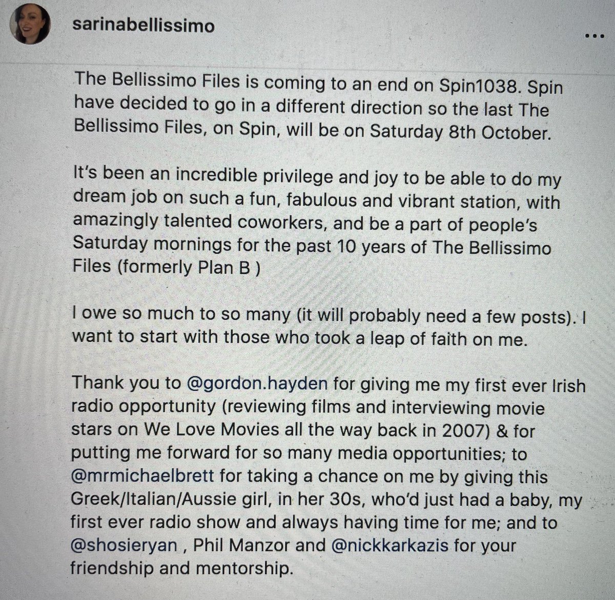 SBellissimo's tweet photo. Some news
Cc: @aoifeplunkie
#thebellissimofiles https://t.co/ZcpmbFbLZm