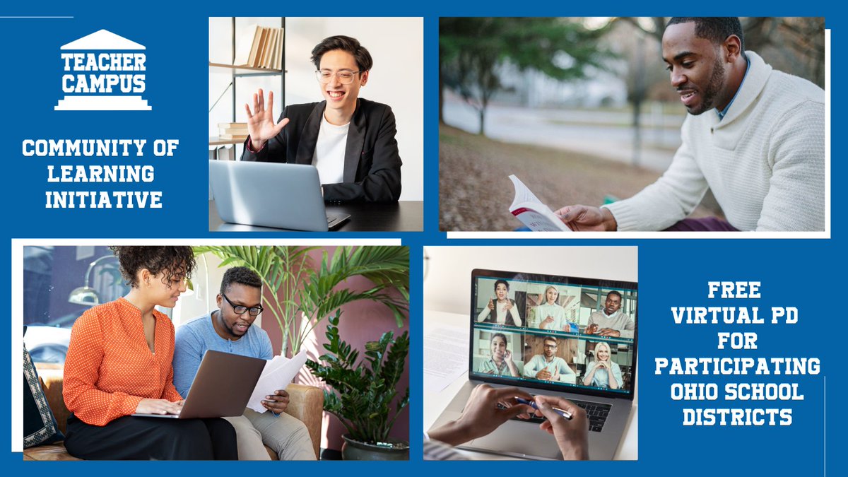 WOSU_Classroom's tweet image. We&apos;re thrilled to announce to Teacher Campus Community Of Learning Initiative, a grant-funded project aimed at providing free, virtual PD to Ohio Educators. 

Learn more &amp;amp; apply today at teachercampus.org/pages/community.

#OhioEd #VirtualPD #OhioEdTech