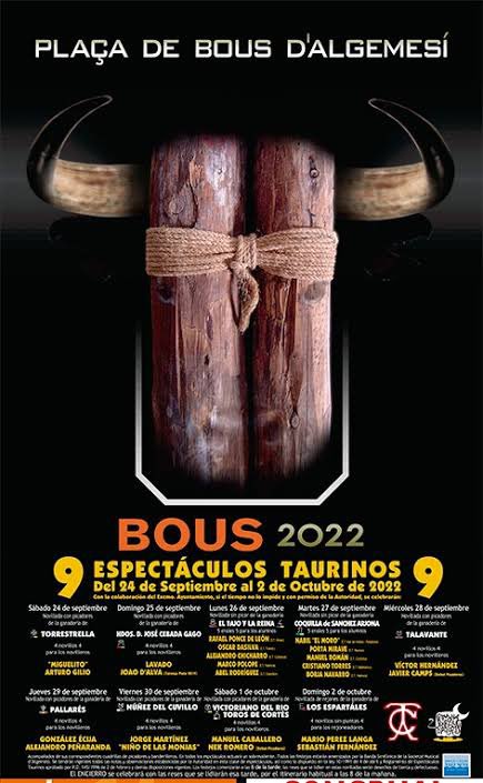 jemcito's tweet photo. Hoy en Algemesí, Provincia de Valencia, @Nabil_Essaouari, @PMirave, Manuel Román, Cristiano Torres y Borja Navarro. Novillos 🐂 de Coquilla de Sánchez Arjona. https://t.co/fwlX9UgsEP